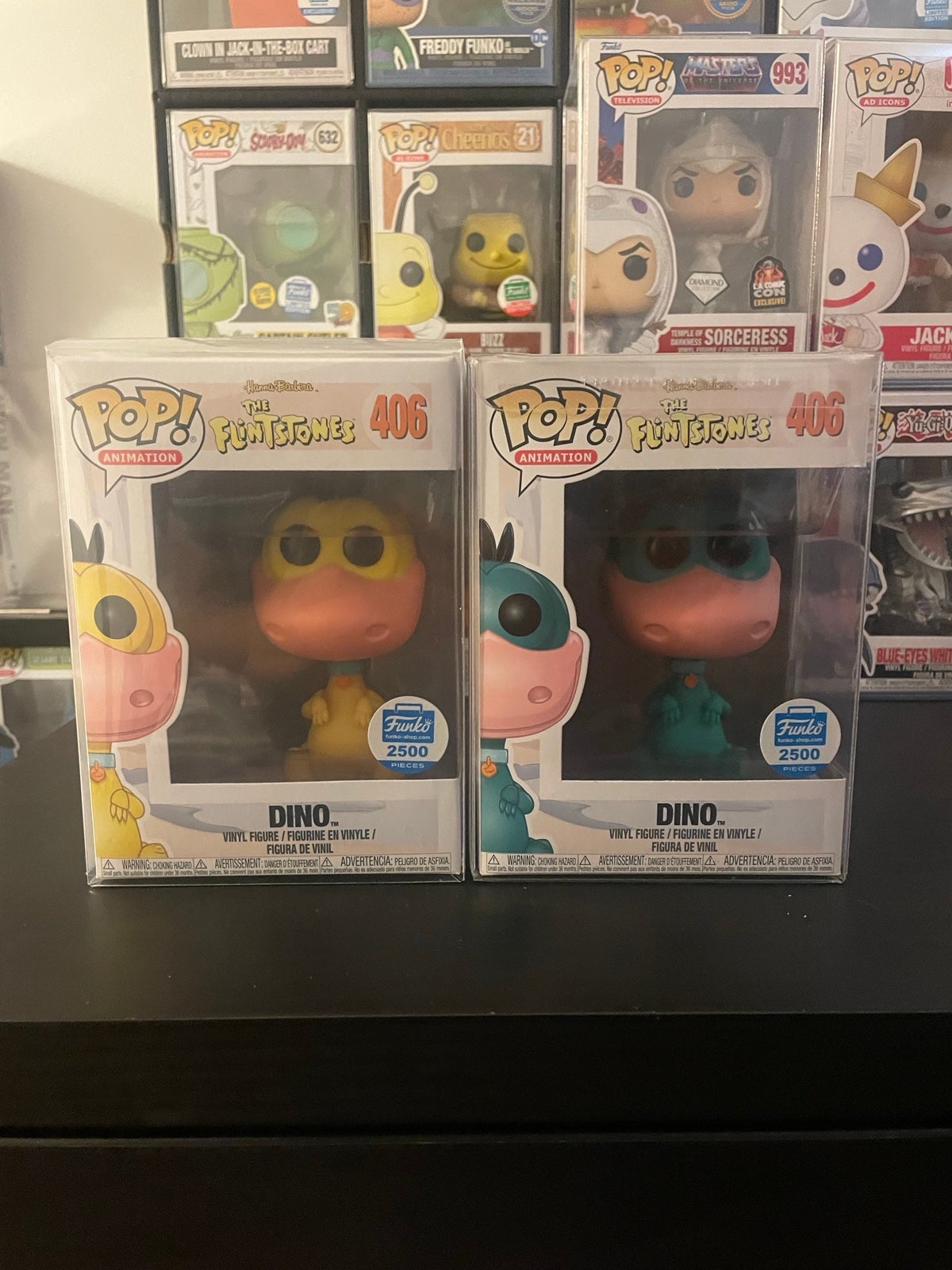 Dino (Yellow and Green) from Flintstones Funko Pop Lot