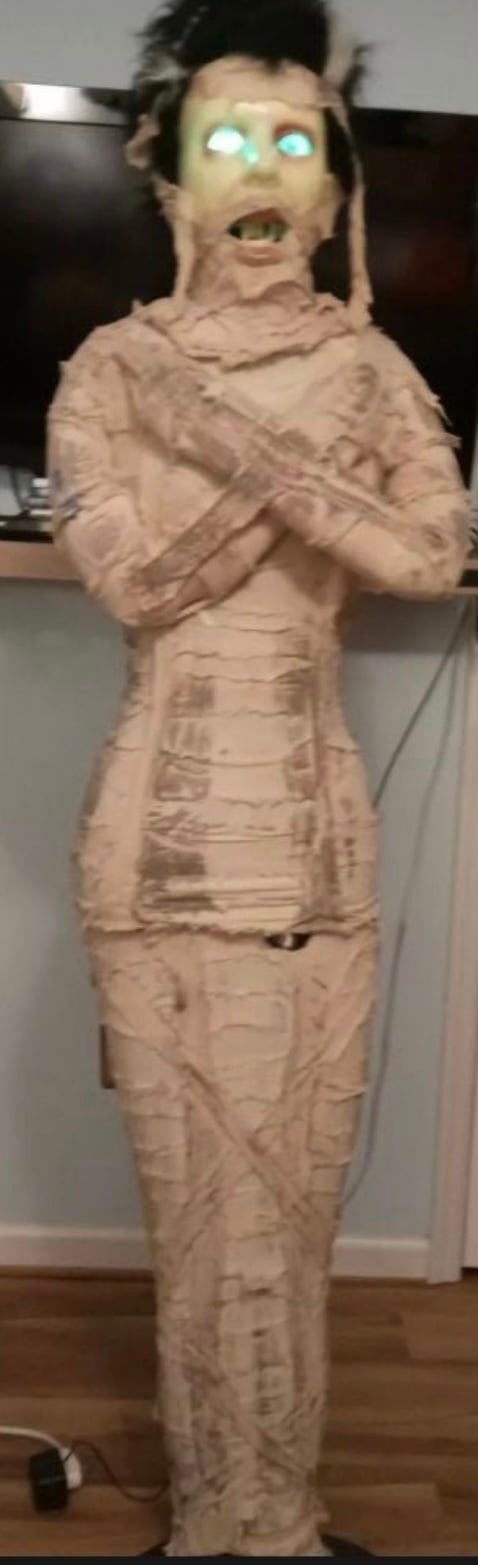 HTF RETIRED Gemmy Lifesize Mummy Bride - No Box Works Perfectly