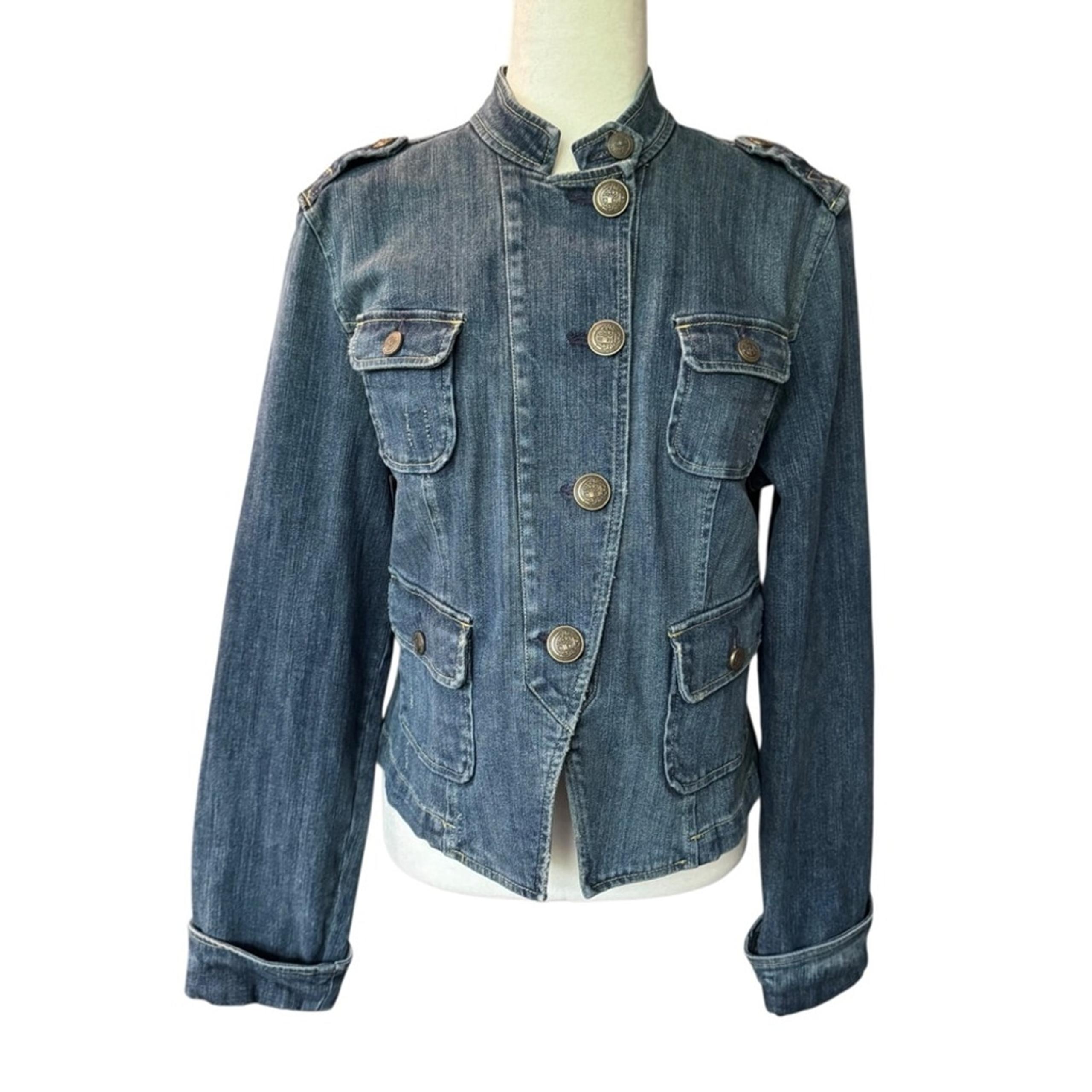 INC International Concepts Stylish Denim Jacket with Button Details