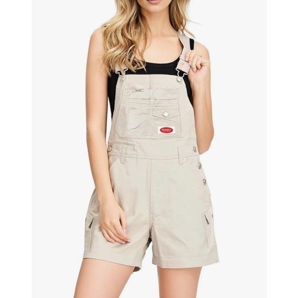 Union Bay Khaki Overall Shorts NWT size XS