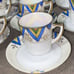 24 LOVELY Antique 1920s Japanese Lustre Demitasse Cups Saucers JAPAN Luster 16pc