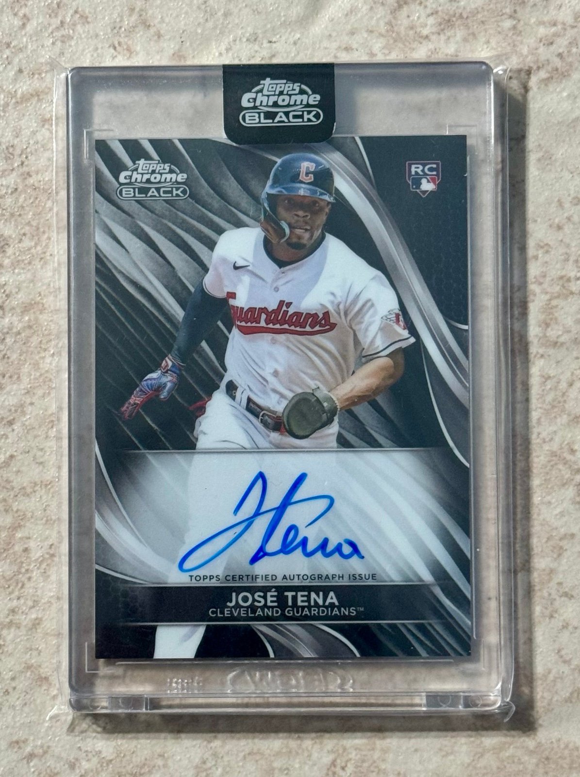 2024 Topps Chrome Black Jose Tena Rookie Auto Encased Certified Autographed Rook