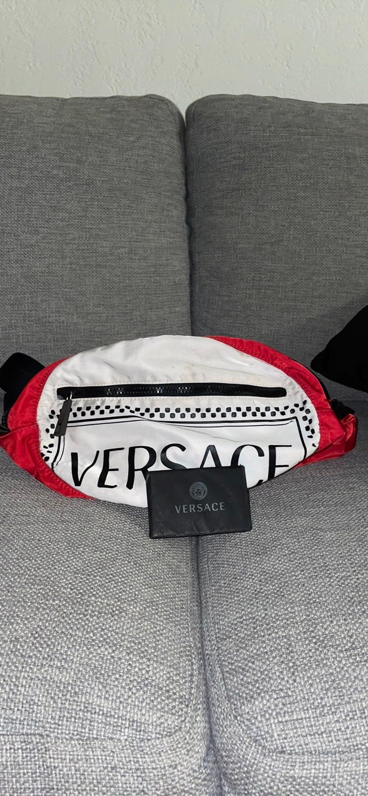 Versace Logo Zip Belt Bag