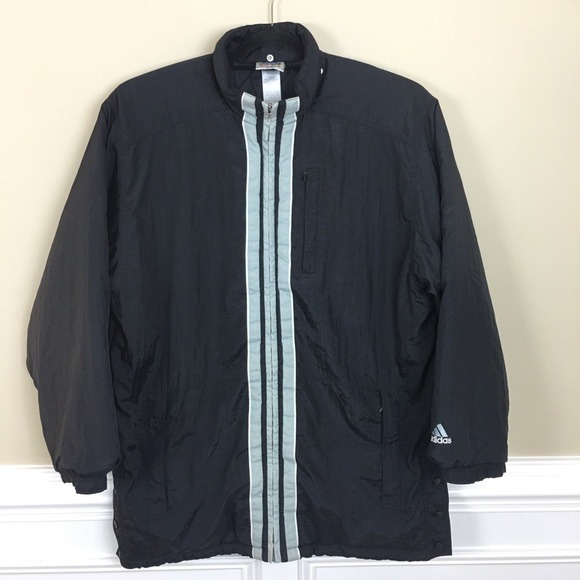 Vintage adidas nylon puff quilted coat