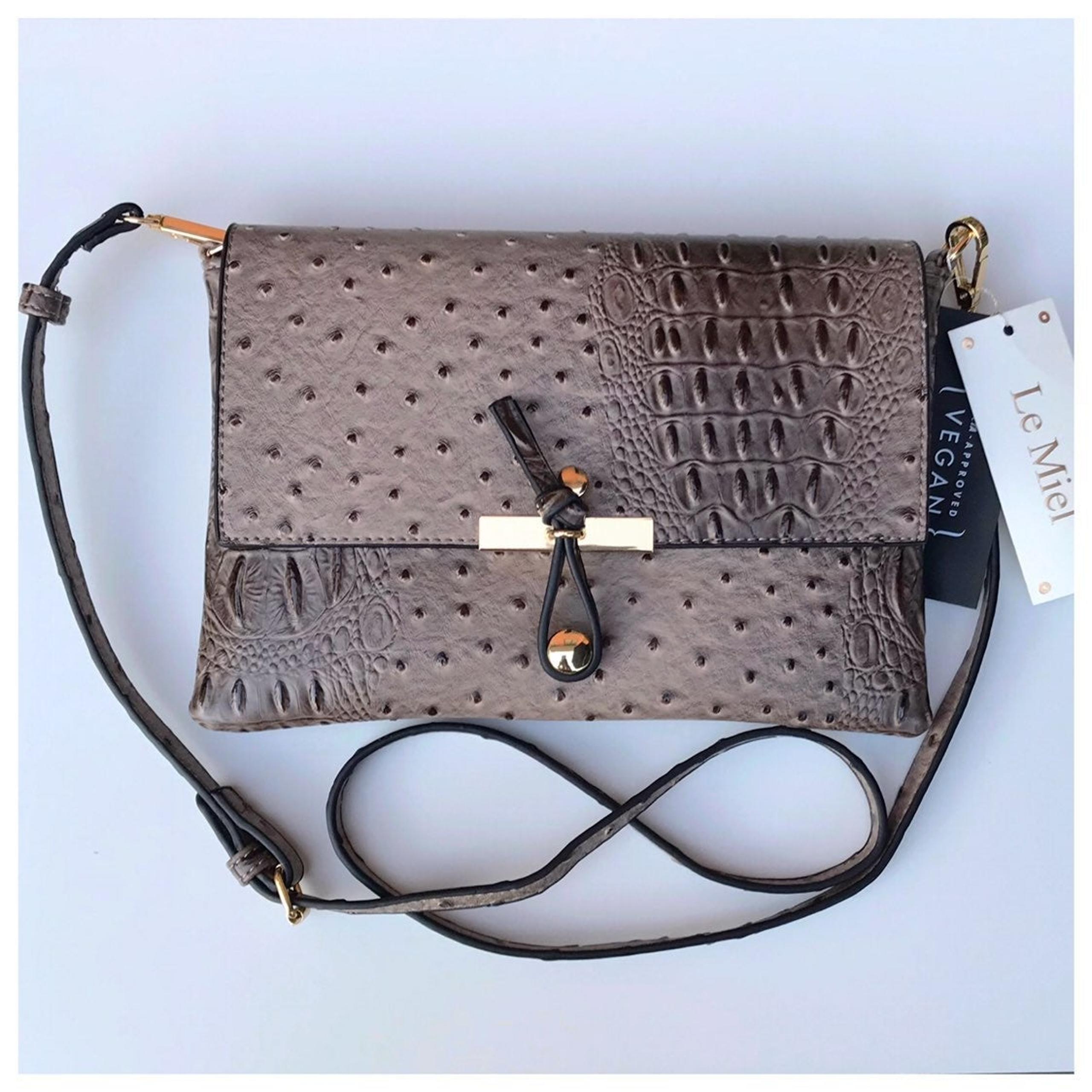 Le Miel Vegan Leather Crossbody Bag