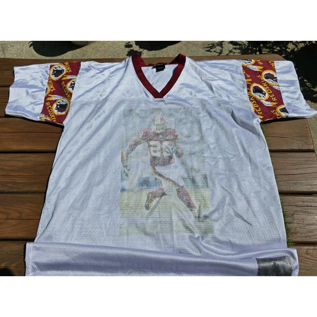 Throwback Stars Washington Redskins Style Jersey Clinton Portis? 3XL Made In USA
