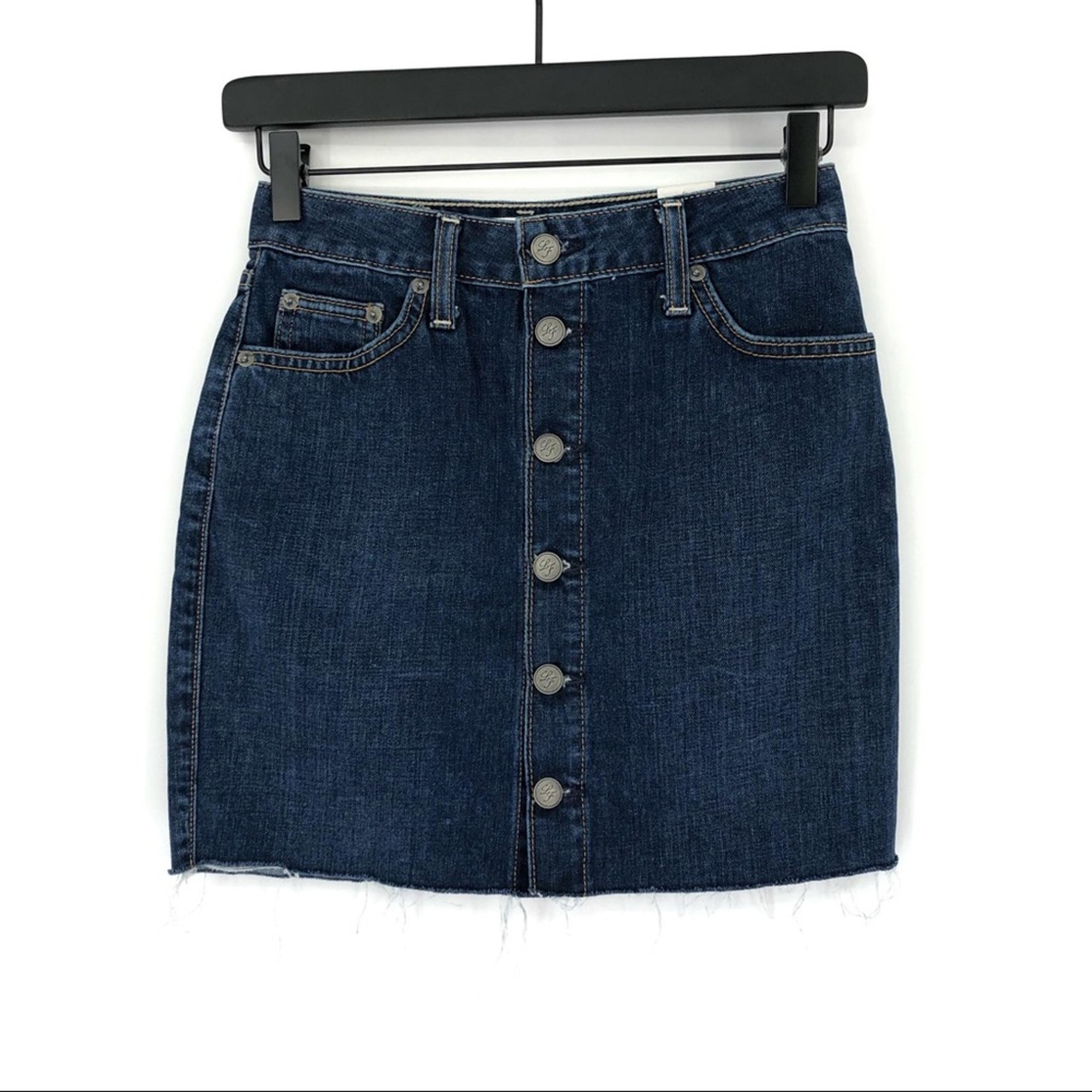 LOVERS + FRIENDS Alton Denim Jean Mini Skirt Davenport 24