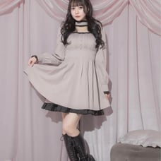 Pium Choker Frilled Dolly Dress