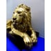 NEW Majestic Lion King Statue Figurine Wild Animal Gold Cat Leo