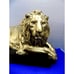 NEW Majestic Lion King Statue Figurine Wild Animal Gold Cat Leo
