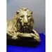 NEW Majestic Lion King Statue Figurine Wild Animal Gold Cat Leo