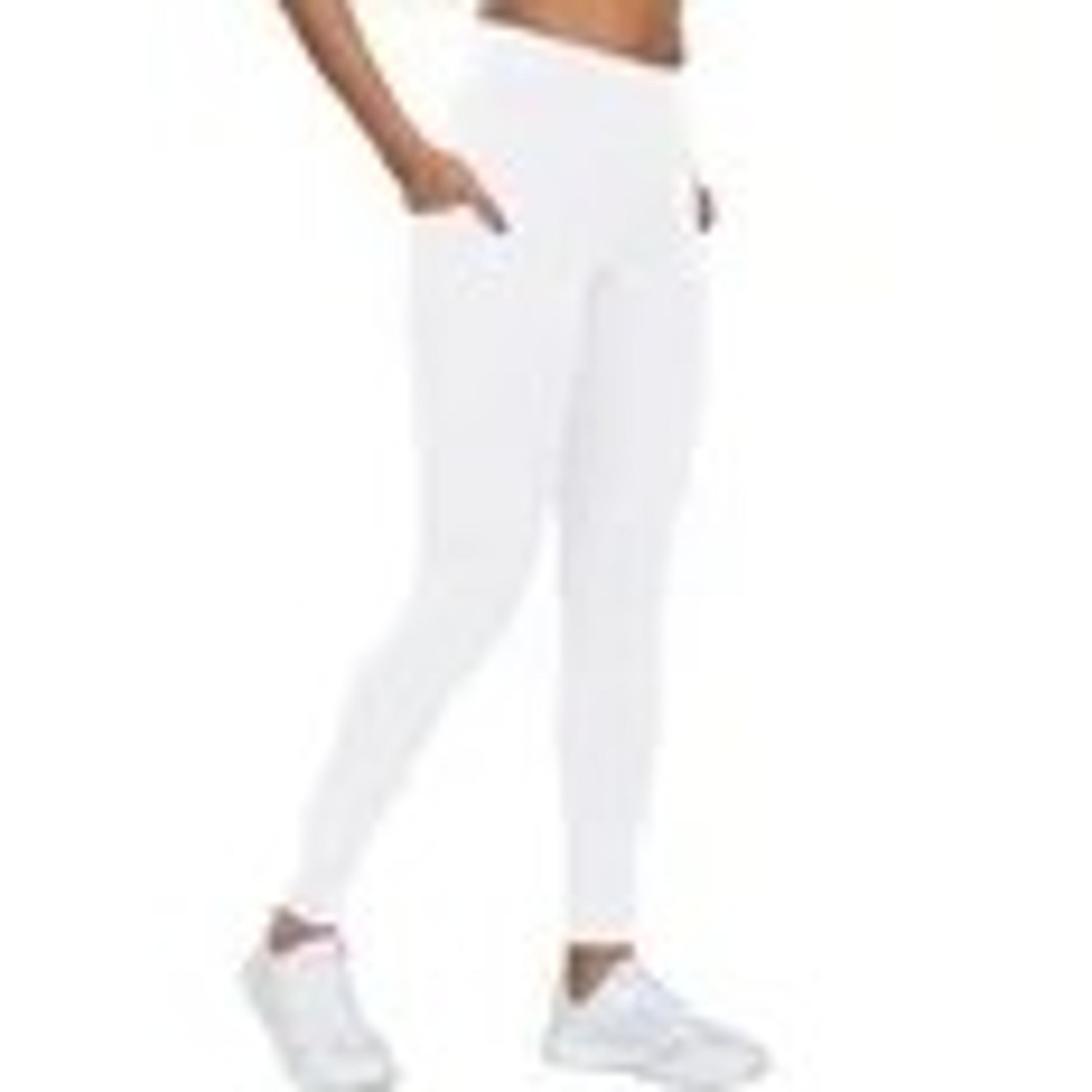 NELEUS Womens High Waist Ankle Yoga Leggings Workout with Two Pockets,White,US S