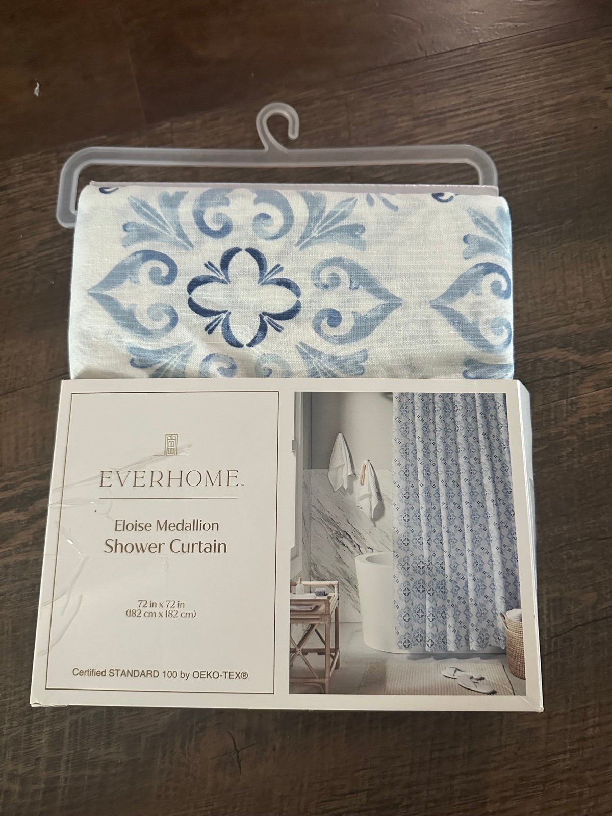 Blue Shower Curtain