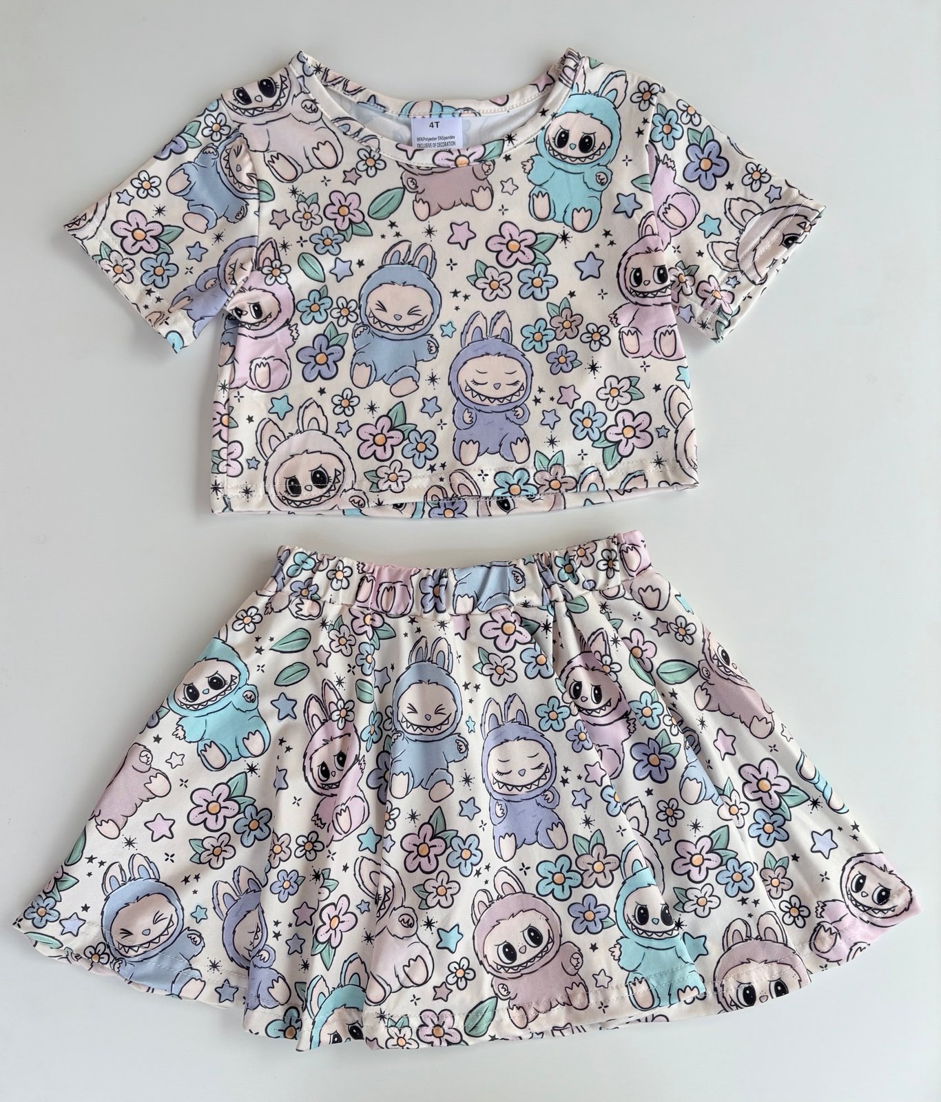 Labubu top and skirt set