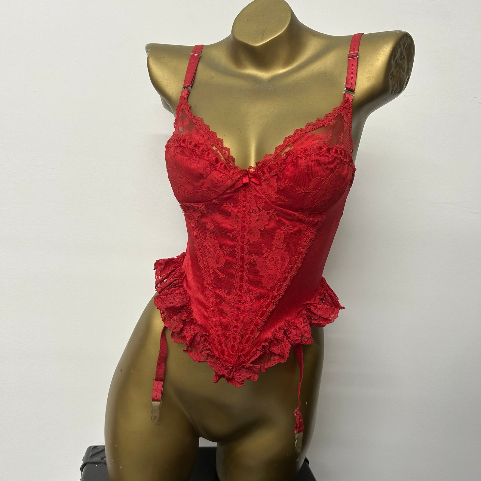 Vintage overbust corset and panty set