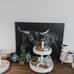 2 Tier Farmhouse Tray Decorative Tray White With Metal Handle Farmhouse Decor