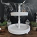 2 Tier Farmhouse Tray Decorative Tray White With Metal Handle Farmhouse Decor