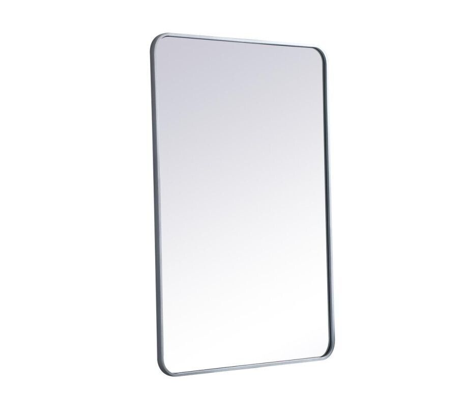 Elegant Evermore 42 W x 28 H Contemporary Rectangular Framed Bathroom Mirror