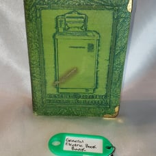 (#68) RARE Antique General Electric GE Washers and Ironers Book Bank with Homema