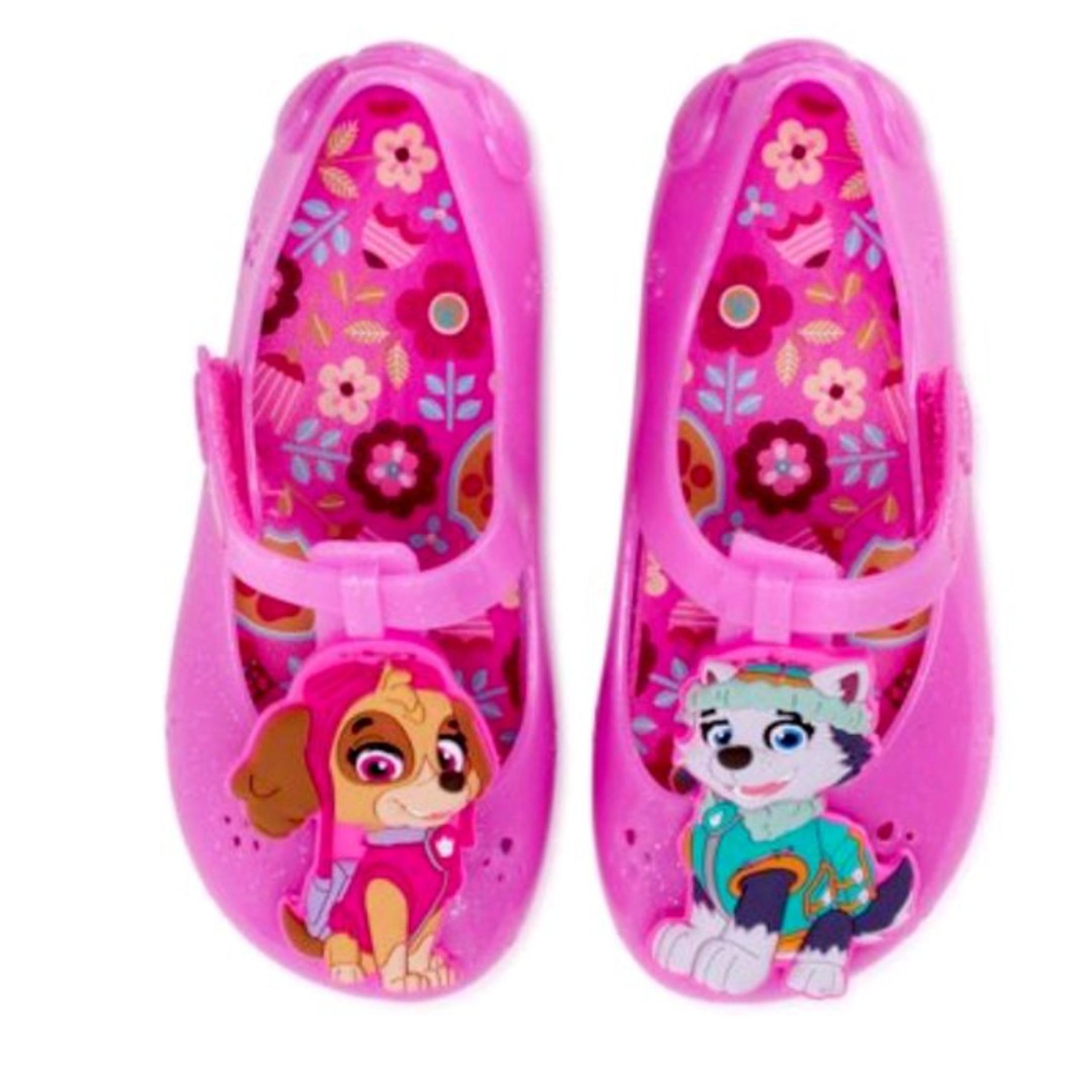 Nickelodeon Paw Patrol Pink Glitter Jelly Shoes  Girls Size 11  Mary Jane  NWT