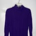 Vintage Ralph Lauren royal purple sweater dress mock neck stretchy angora wool M