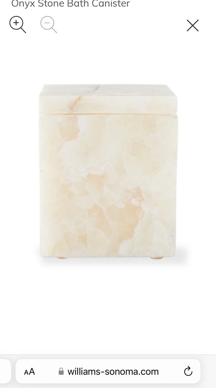 NWT Large Onyx Canister