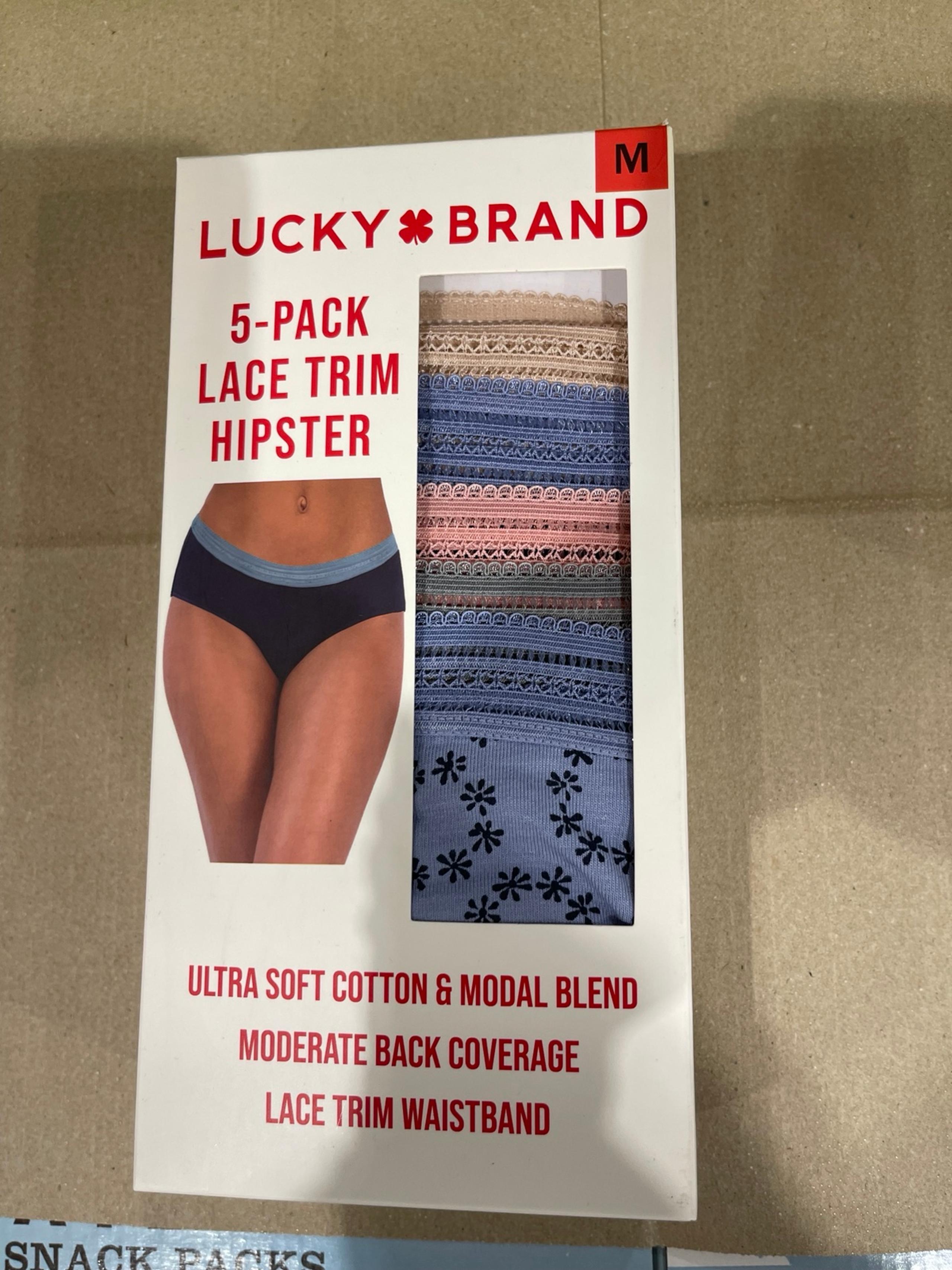 Brand New Lucky Brand Womens 5 pack Hipster Panties