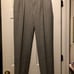 polo Ralph Lauren men's gray 100%wool pleated dress pants with cuffs size: 34/31