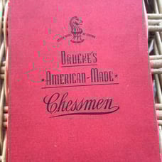 Vintage Drueke's Chessmen Weighted Plastic Complete Set #23 No Chess Board