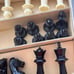 Vintage Drueke's Chessmen Weighted Plastic Complete Set #23 No Chess Board