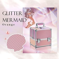 Makeup Train Case for Girls Nail Polish Organized Cosmetic Box