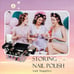 Makeup Train Case for Girls Nail Polish Organized Cosmetic Box