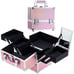 Makeup Train Case for Girls Nail Polish Organized Cosmetic Box