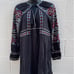 Free People All My Life Embroidered Tunic Dress women XS boho Bohemia baby doll