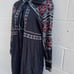 Free People All My Life Embroidered Tunic Dress women XS boho Bohemia baby doll