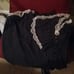 Black and white pin stripe lingerie set