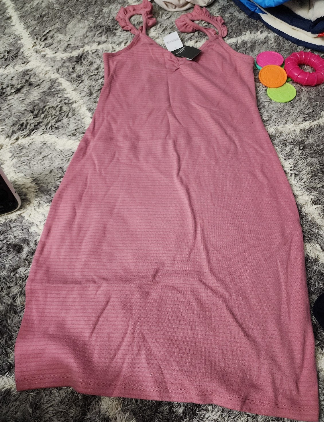 Ruffle strap dress