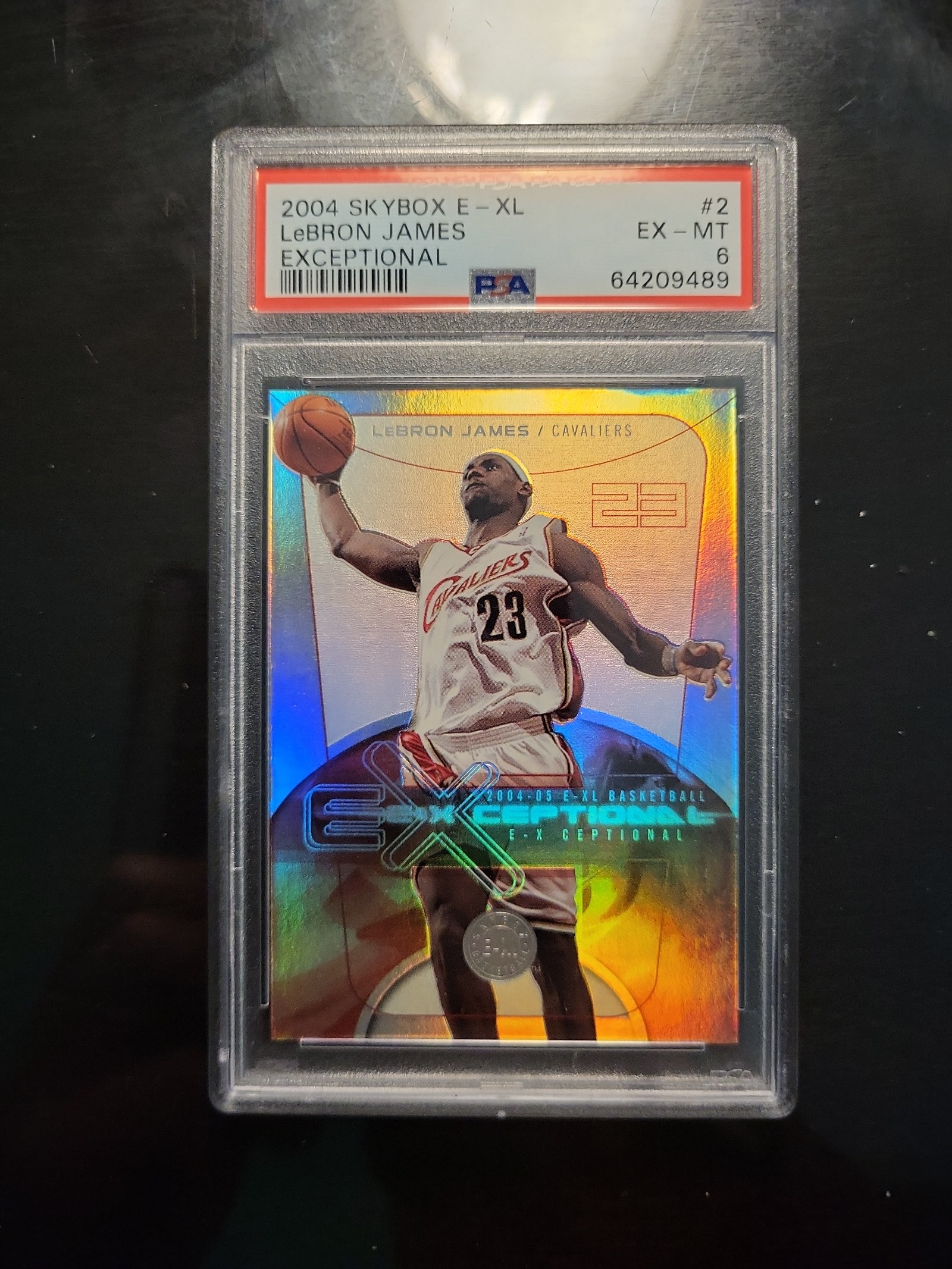 2004-05 SkyBox EXL EXCEPTIONAL Lebron James PSA 6 LOW POP !!