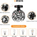 Black Mini Chandelier Light Fixture, Crystal Ceiling Light