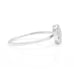 14k White Gold 0.15Ct Natural Round Diamond Cluster Lady's Ring Band