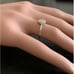 14k White Gold 0.15Ct Natural Round Diamond Cluster Lady's Ring Band