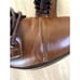 J. Ferrar Davidson Boots Mens 7.5 Brown Faux Leather High Lace Up Cap Toe Shoes