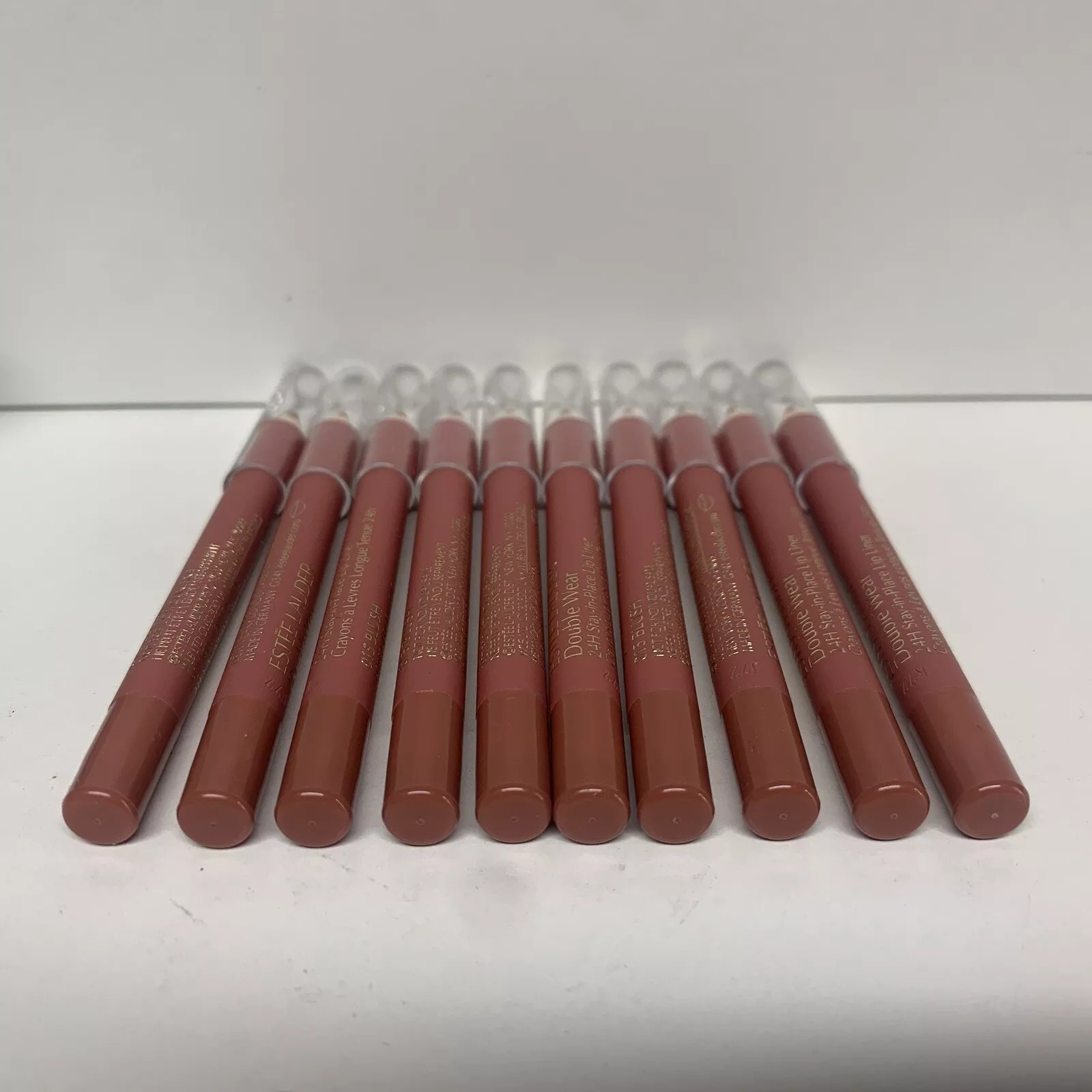 10x Estee Lauder Double Wear Stay In Place Lip Pencil #15 Blush - Travel Size
