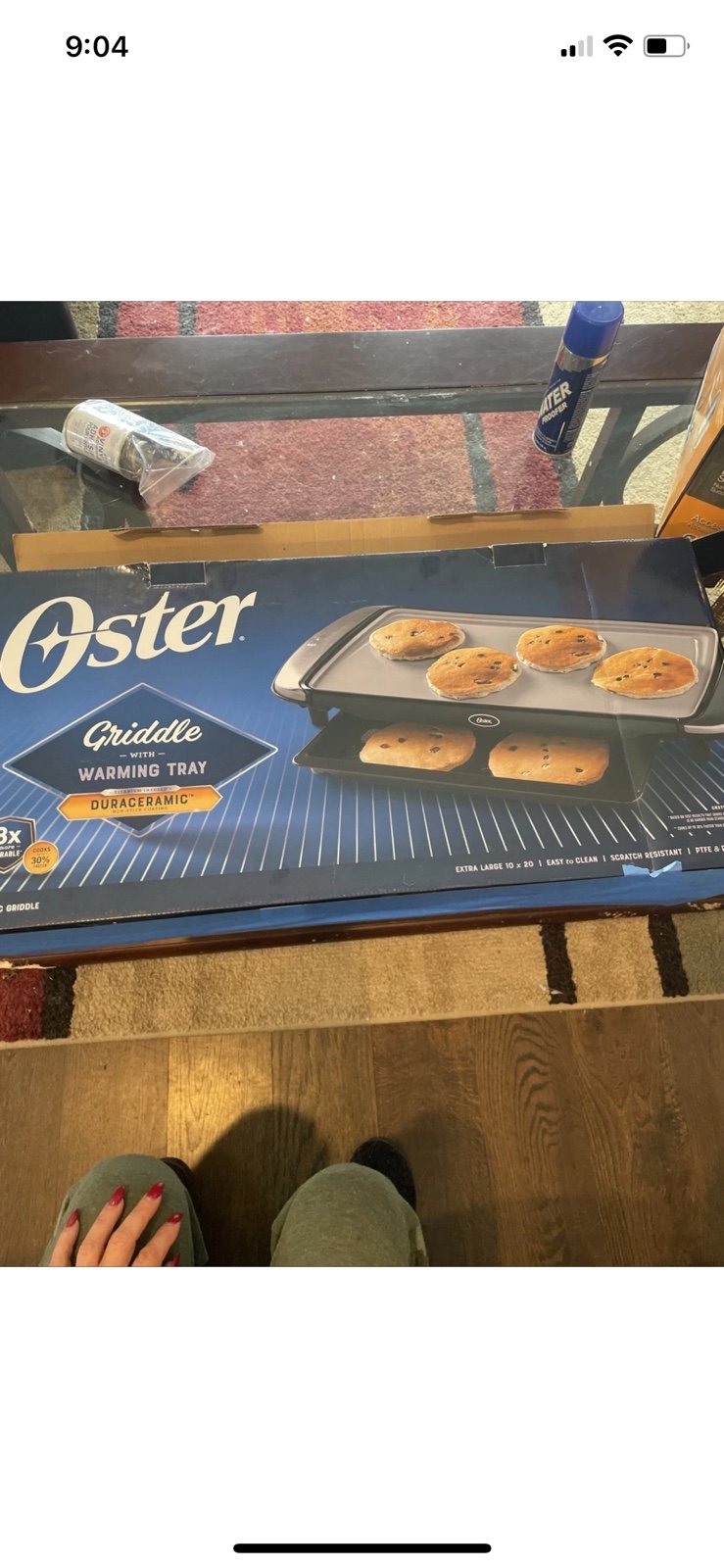 Oster DiamondForce 10x20 Non-Stick Electric Griddle w/ Ceramic Surface NEW!