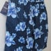 NWT CHAPS Men's Swim Shorts Surf Trunks Navy Blue Hawaiian Boardshorts XL 50