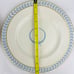 4pc Vintage 1940s Tatler of Trenton 10” Dinner Plate Blue Laurel Leaf Gold Trim