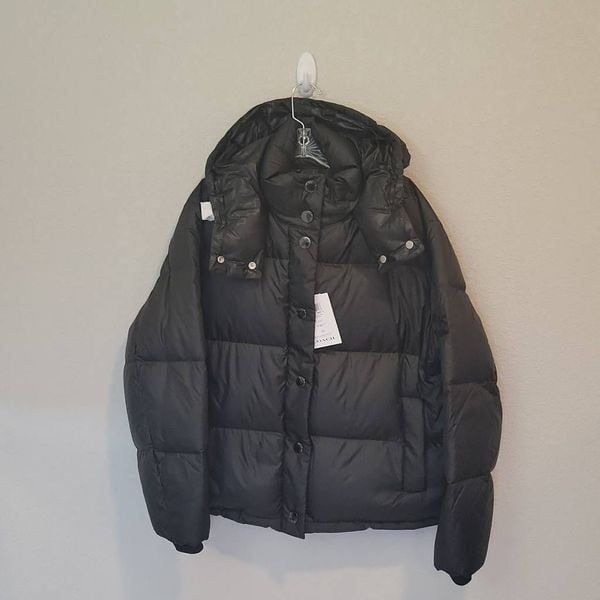 Coach Down Puffer Jacket Coat Hooded Black Women Size L