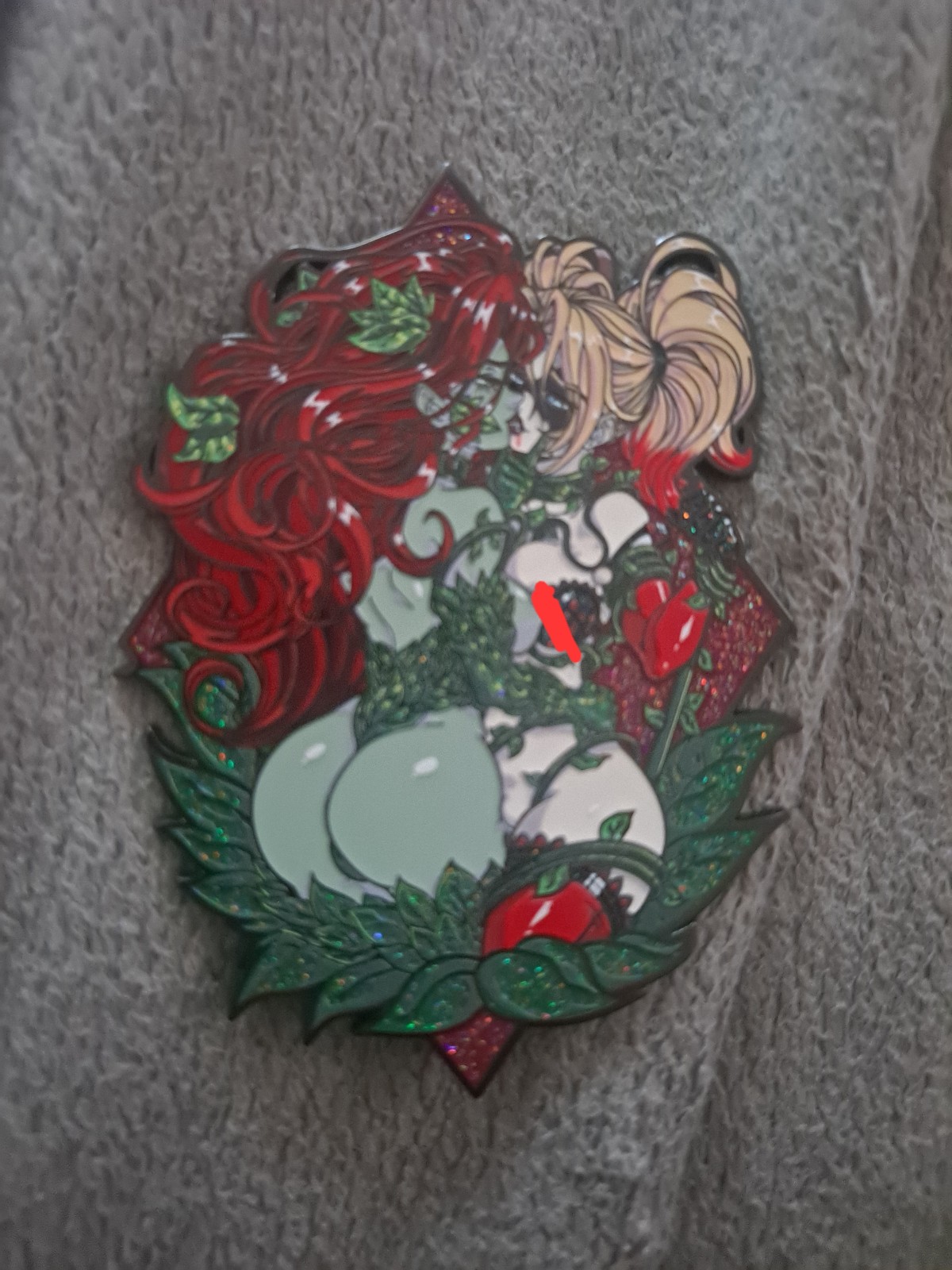 Poison ivy Harley Quinn captivating audience lewd pin