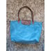 Large Shopping To Large Shopping Tote Bag Birds egg Blue Nylon Purse Zip Top