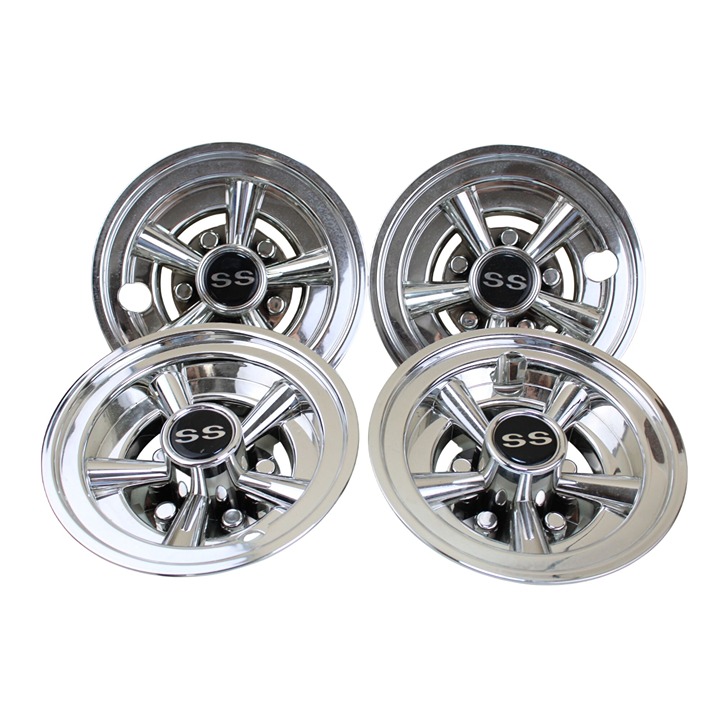 Golf Cart Hubcaps SS S Silver Caps 92400